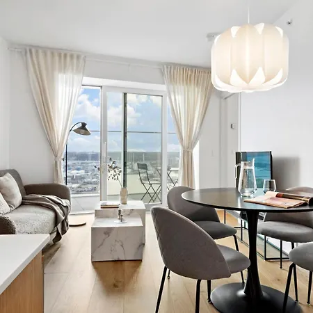 Apartment View In Denmark From 40th Floor Århus